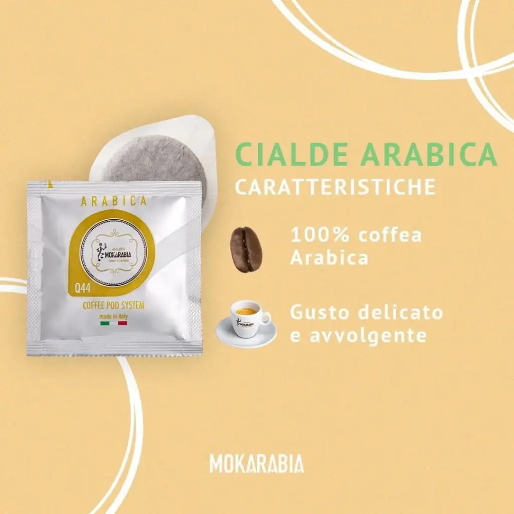 Caffè in cialde MOKARABIA 100% ARABICA 100pz